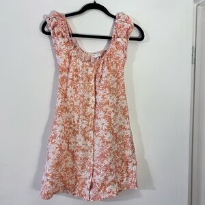 Blu Pepper Peach and White Floral dress.